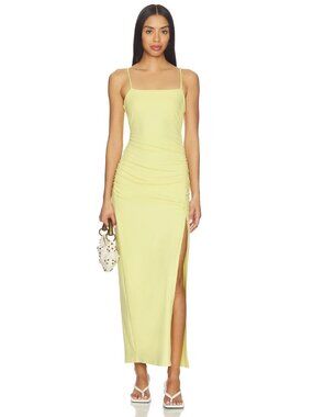 SM-12. Susana Monaco String Gathered Slit Dress Crown
